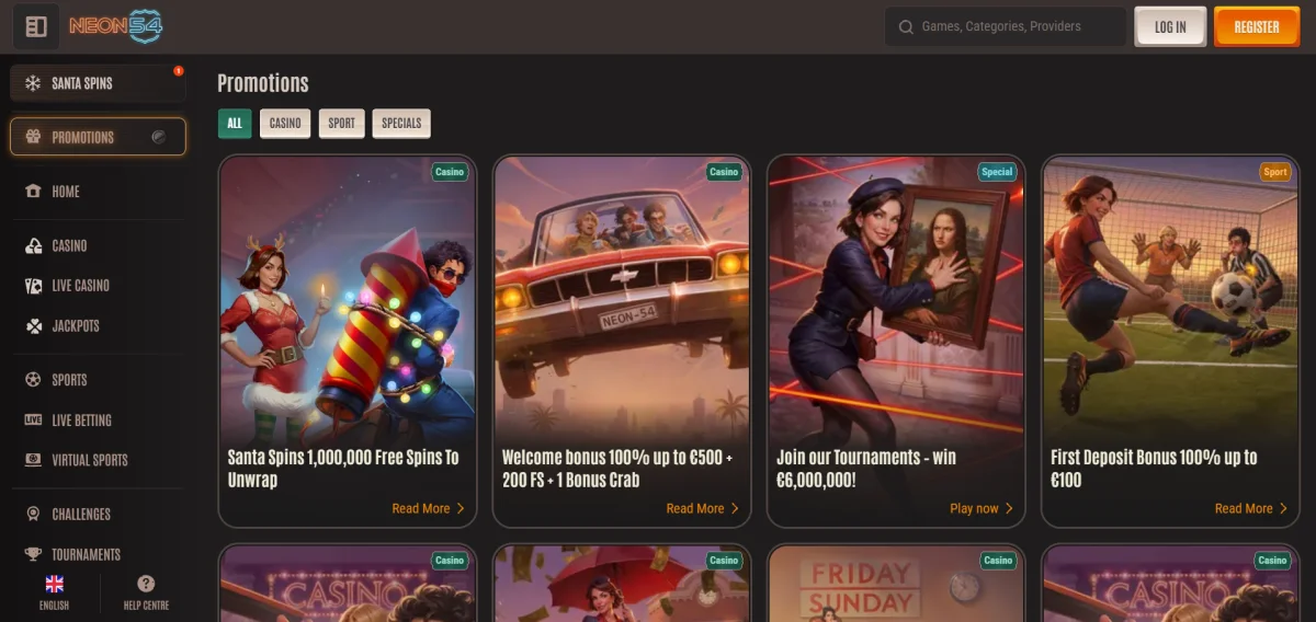 neon54 casino bonus